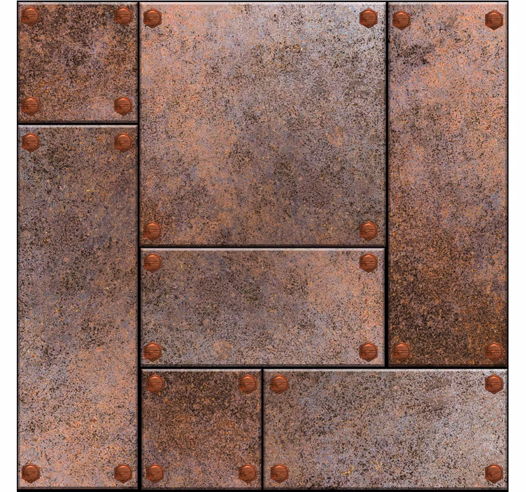 Metalen platen behang tienerkamer - TenStickers