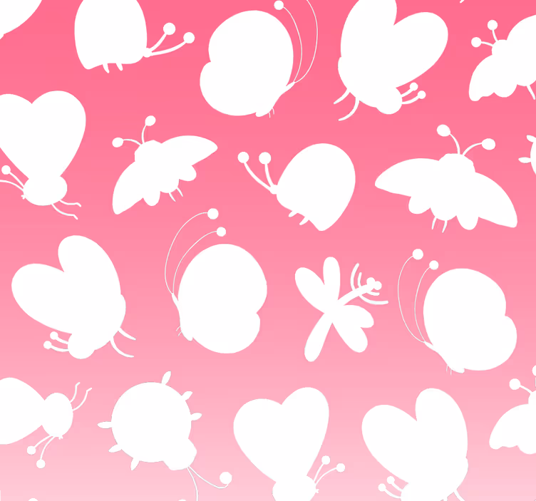 Vlinder patroon vlinders behang - TenStickers