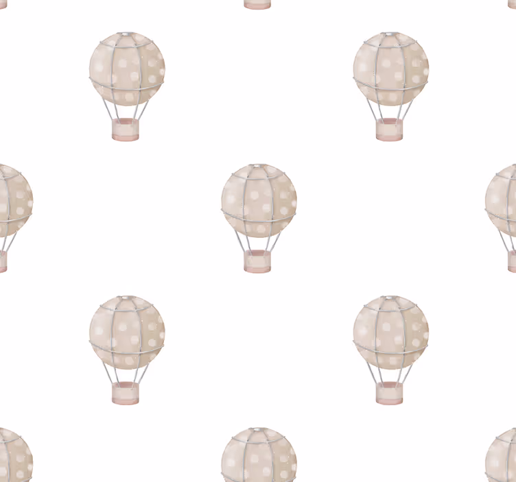 Grijze ballonnen babykamer behang - TenStickers