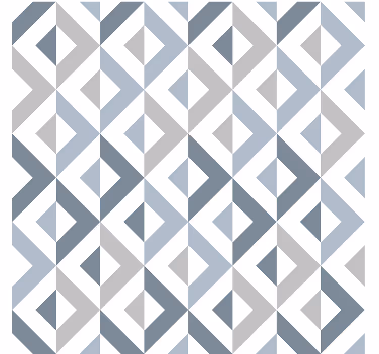 Textieleffect geometrisch behang - TenStickers
