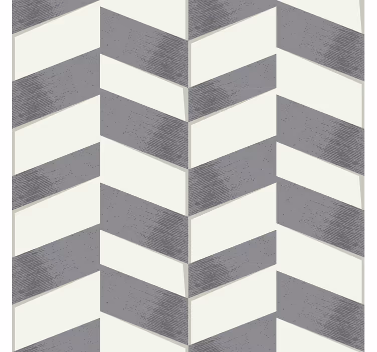 Grijze chevron geometrisch behang - TenStickers