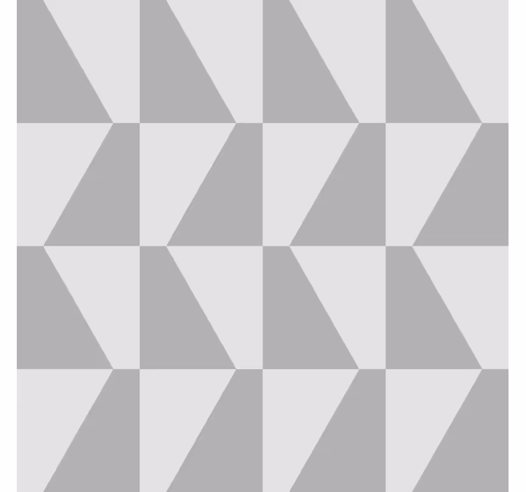 Grijze trapeze geometrisch behang - TenStickers