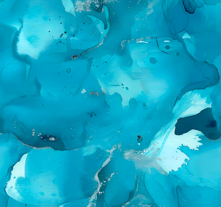Blauwe golven abstract behang - TenStickers