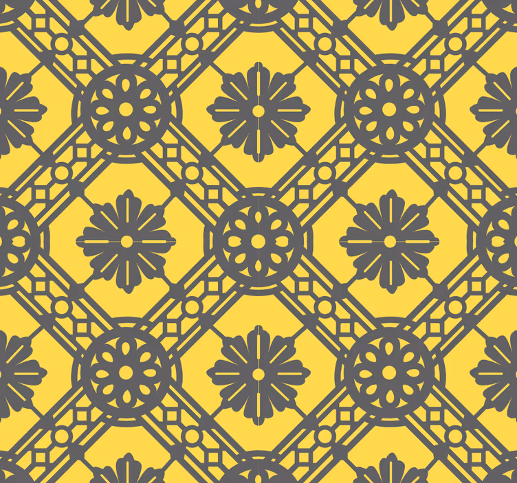 Geometrisch accent met vormen geometrisch behang - TenStickers