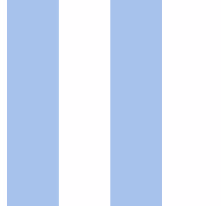Blauwe en witte tinten behang verticale strepen - TenStickers