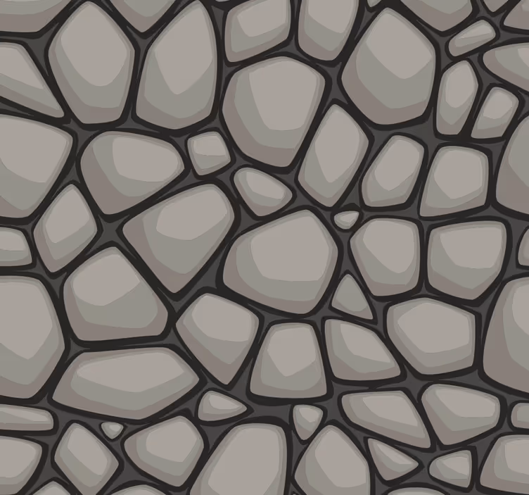 Geometrische achtergrond behang stenen - TenStickers
