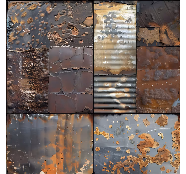 Industriële stijl tegels behang - TenStickers