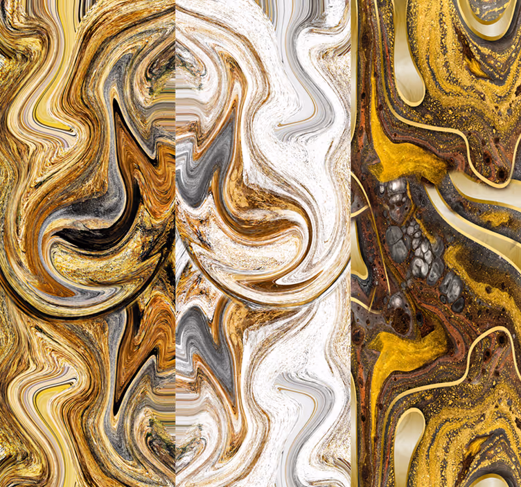 Abstract ontwerp van behang met mooie vormen - TenStickers