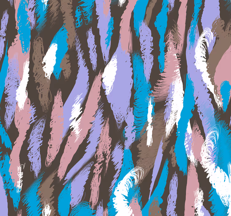 Woonkamer behang abstract veer motief - TenStickers
