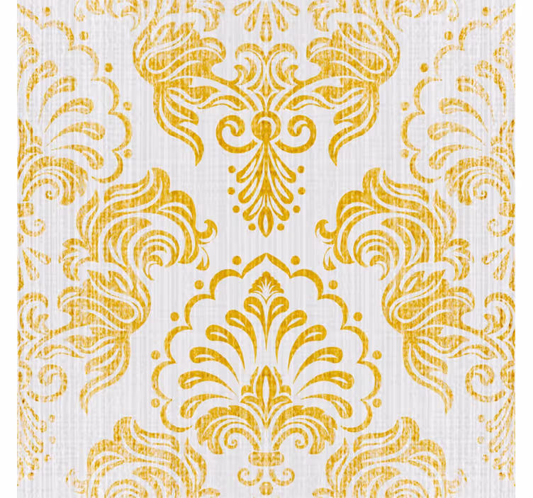 Gouden ontwerp behang barok - TenStickers