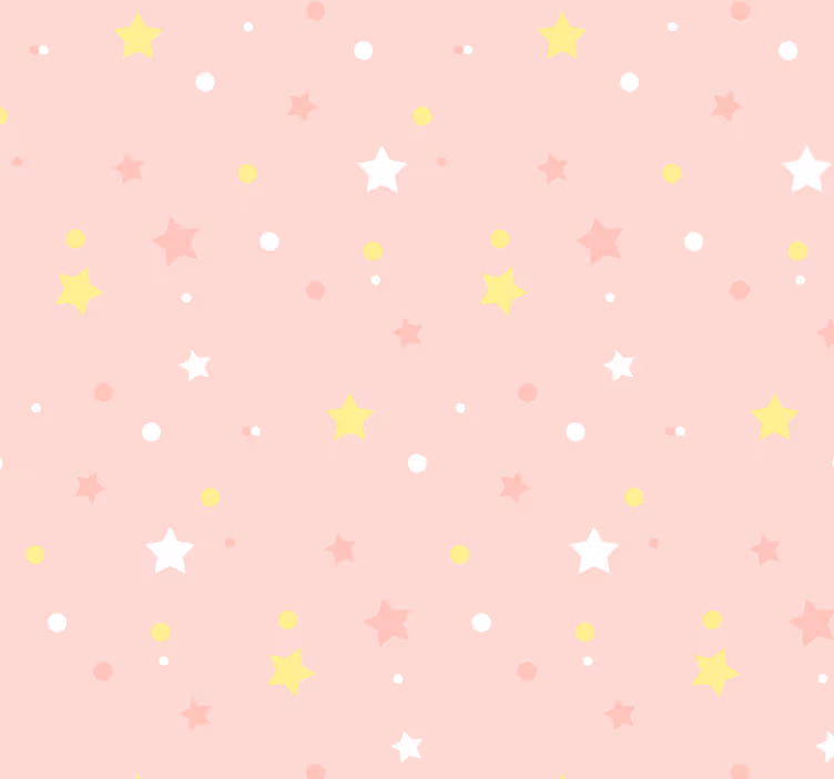 Sterretjes behang Roze achtergrondsterren - TenStickers
