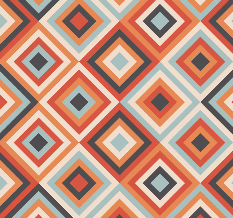 Tribale boho patroon behang woonkamer - TenStickers