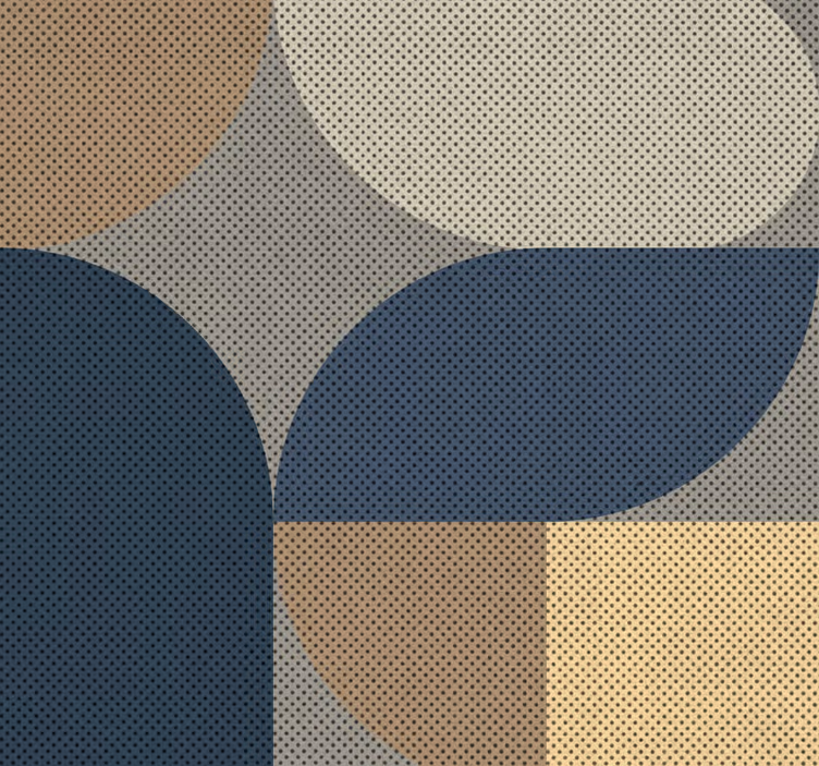 Textuur Vormen behang woonkamer - TenStickers