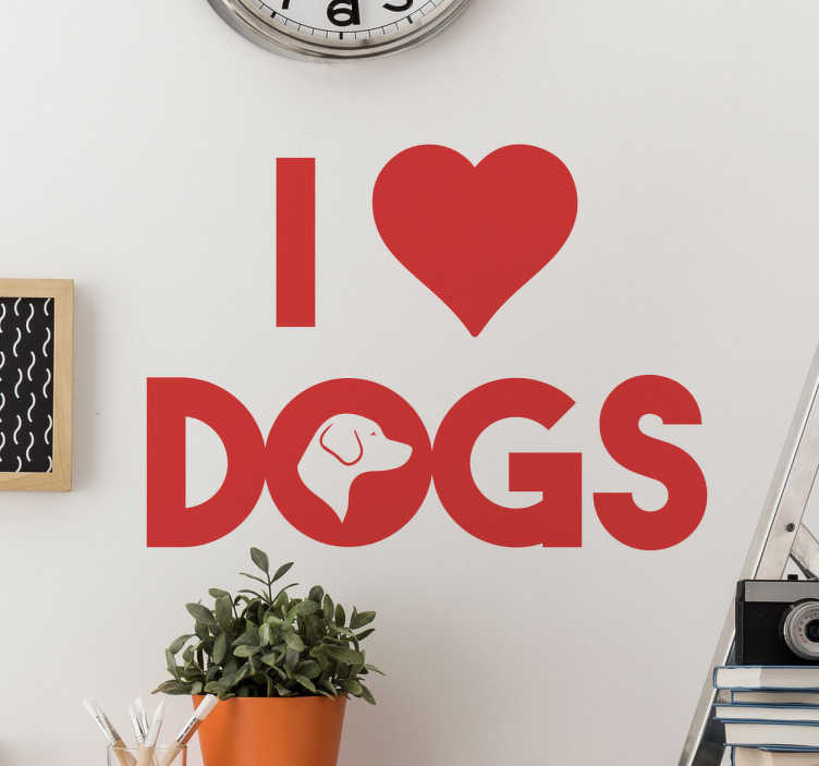 TenStickers. Muursticker I Hartje Dogs. Muursticker I Hartje Dogs. Al sinds mensenheugenis zijn honden onze trouwe vrienden en metgezellen. Dan verdienen ze nu ook wel een sticker.
