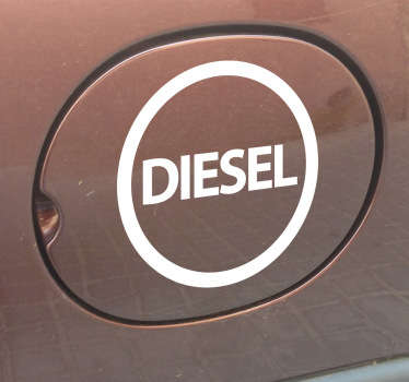 Tekst sticker Diesel