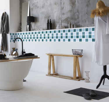 Koele tonen mozaik sticker