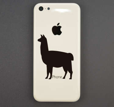 lama iPhone sticker decoratie