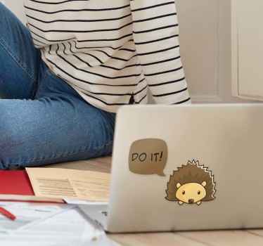 Laptop sticker egel