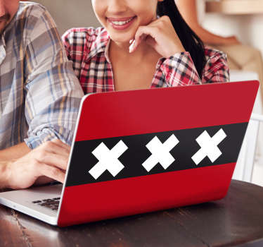 Laptopsticker amsterdam