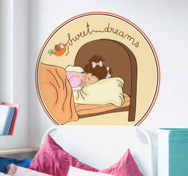 Meisje sweet dreams hoofdeinde sticker