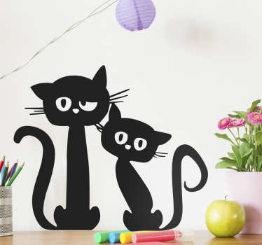 Muurdecoratie grappige katten
