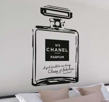 Muursticker Nummer 5 Chanel Parfum