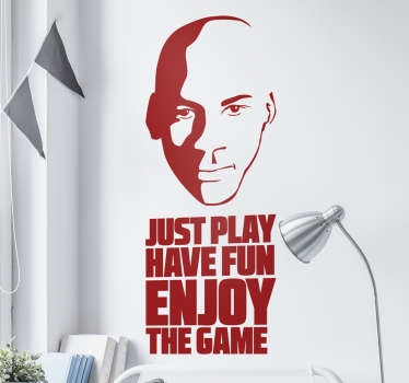 Muursticker sport Jordan enjoy the game