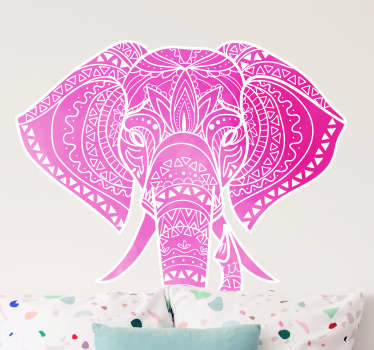 Muurstickers dieren bohemian olifant