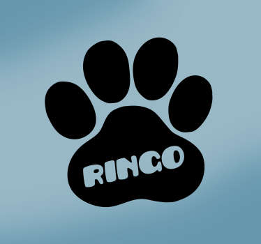 Muurstickers dieren hondenpoot afdruk