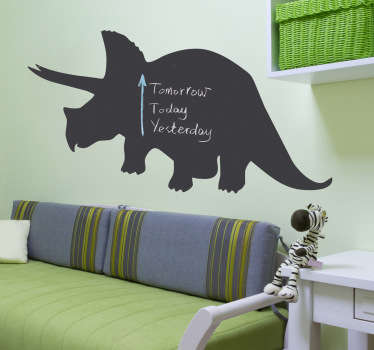 Kinderkamer muursticker dinosaurus krijtbord