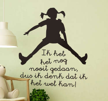 Muurstickers kinderkamer pippi langlous