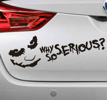 Tekst Sticker Why So Serious?