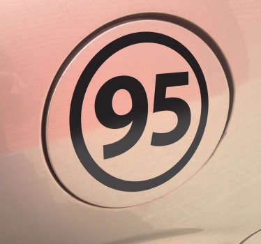 Ongelood 95 Autosticker