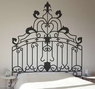 Rococo hoofdeind bed sticker
