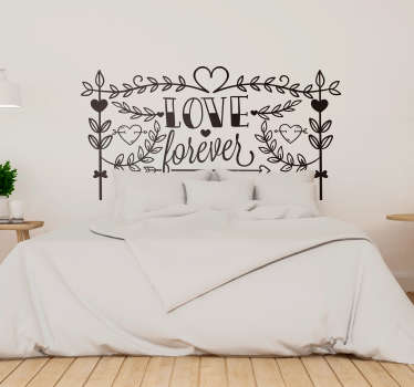 Slaapkamer muursticker love forever