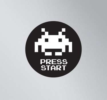 Space Invader Laptopsticker