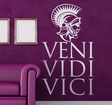 Sticker Julius Caesar veni vidi vici