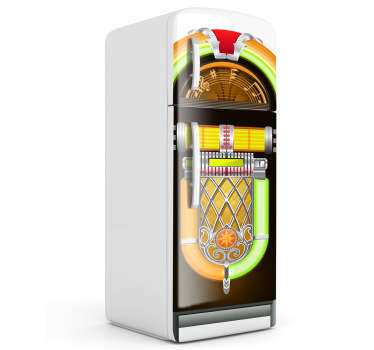 Sticker keuken jukebox koelkast