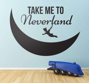 Sticker kind take me to neverland