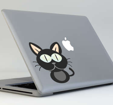 Sticker laptop kat