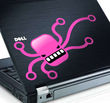 Sticker laptop octopus.