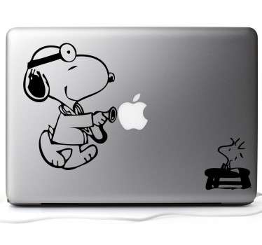 Sticker Snoopy dokter laptop