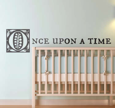 Sticker tekst Once Upon A Time