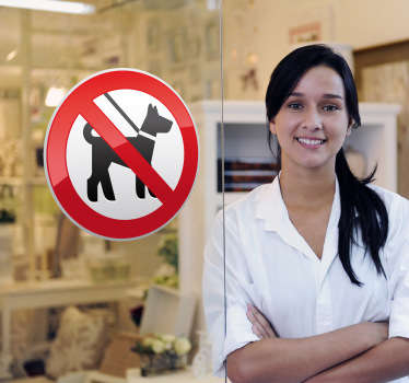 Sticker verbodsbord honden niet toegelaten