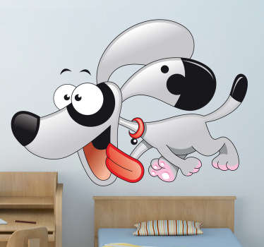 Sticker wandelende hond