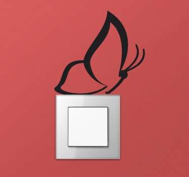 Vlinder Interruptor Muursticker