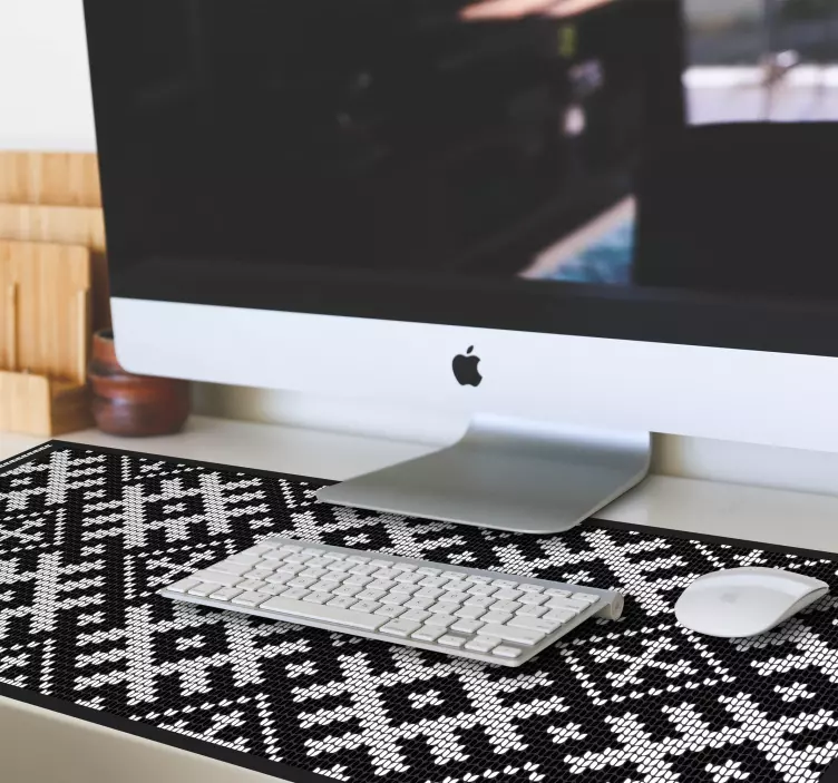 Patronen muismat geometrisch breipatroon - TenStickers