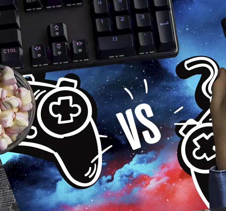 Gaming muismat versus gaming controllers - TenStickers