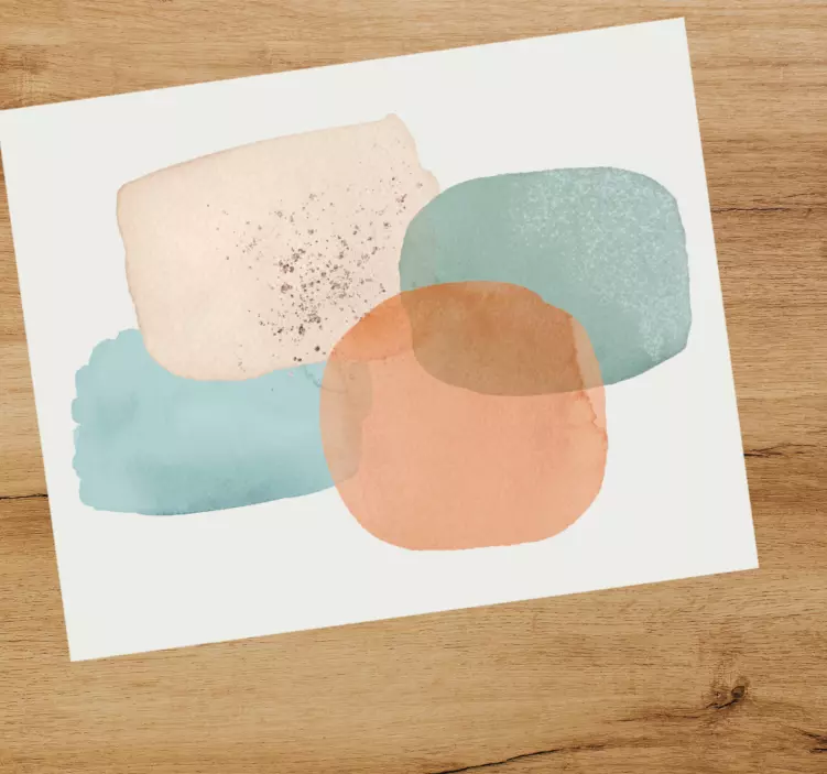 Abstracte kleurstalen patronen muismat - TenStickers