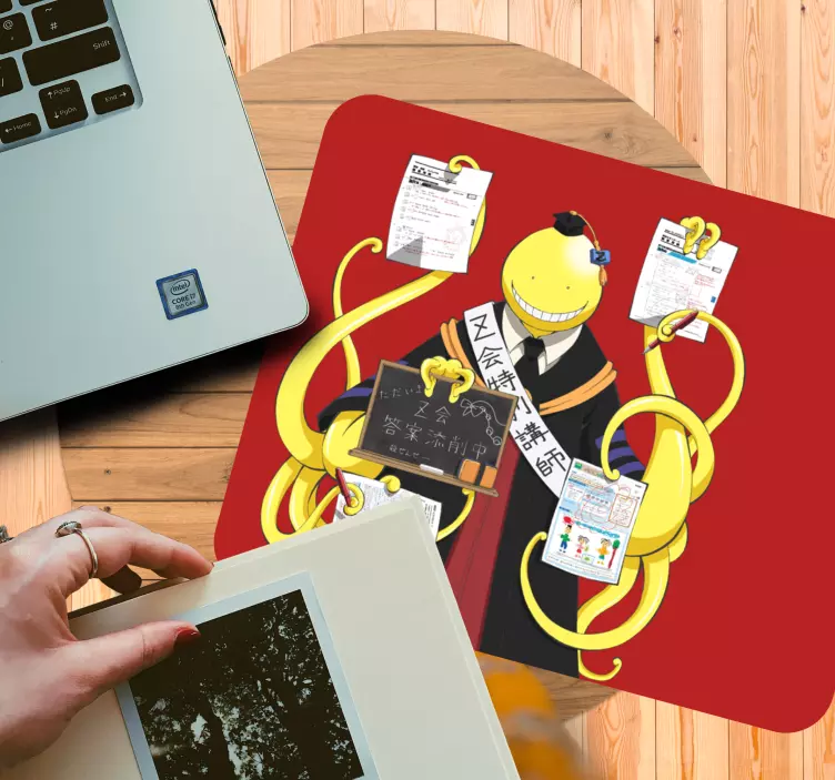 Anime muismat vriendelijk octopus personage - TenStickers